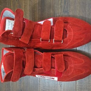 Simpson Red Suede Driving Shoes SFI 3.3/5